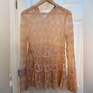 Buffalo David Bitton Blush Lace Top